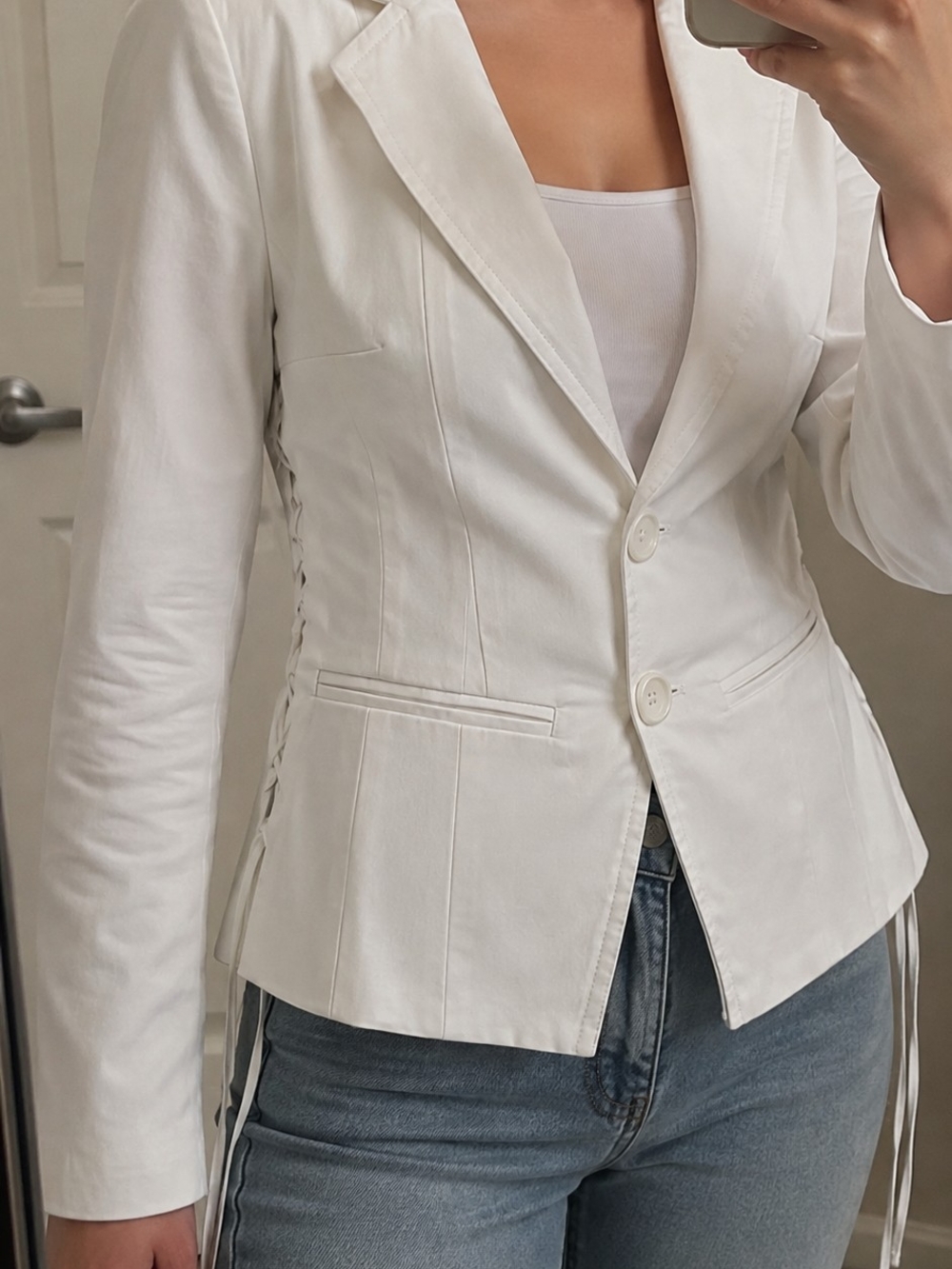 Amisu Women's Cream Jacket